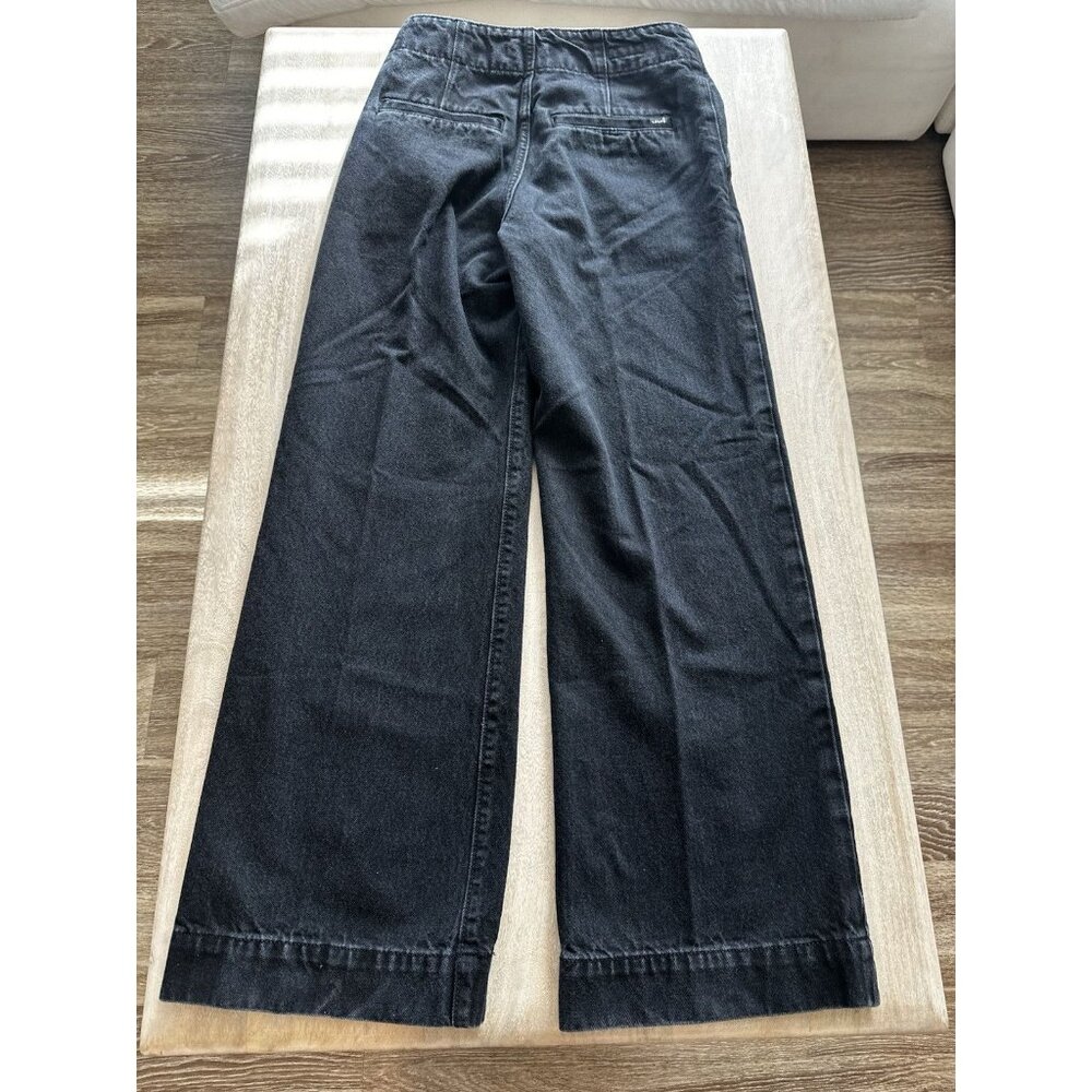 Levi's Premium Ribcage Wide Leg Tailored Women's Jeans in Black Size 27x32 - Picture 7 of 7